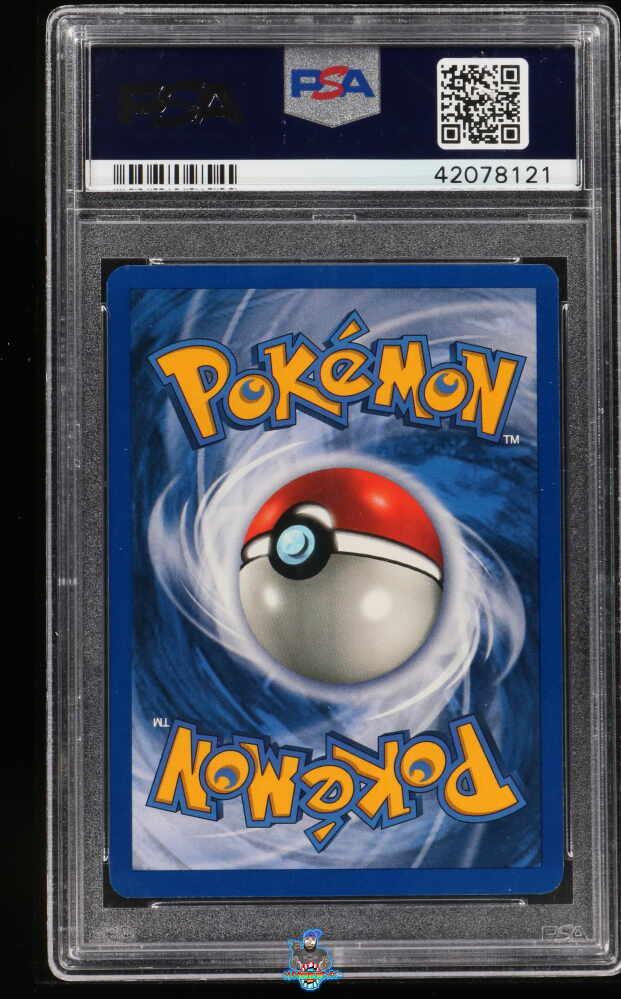 Back of 1999 Pokemon Jungle Pikachu 1st Edition W Stamp Duelist Magazine