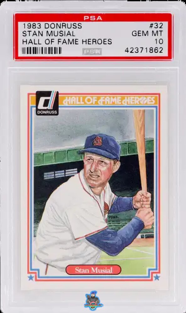1983 Panini Donruss Hall of Fame Heroes Stan Musial #32