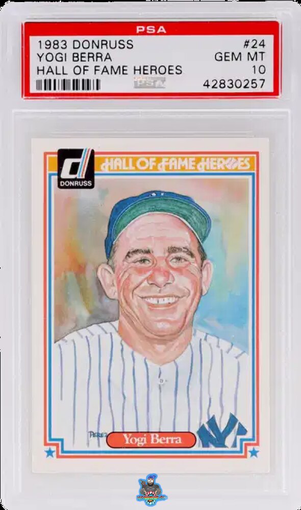 1983 Panini Donruss Hall of Fame Heroes Yogi Berra #24