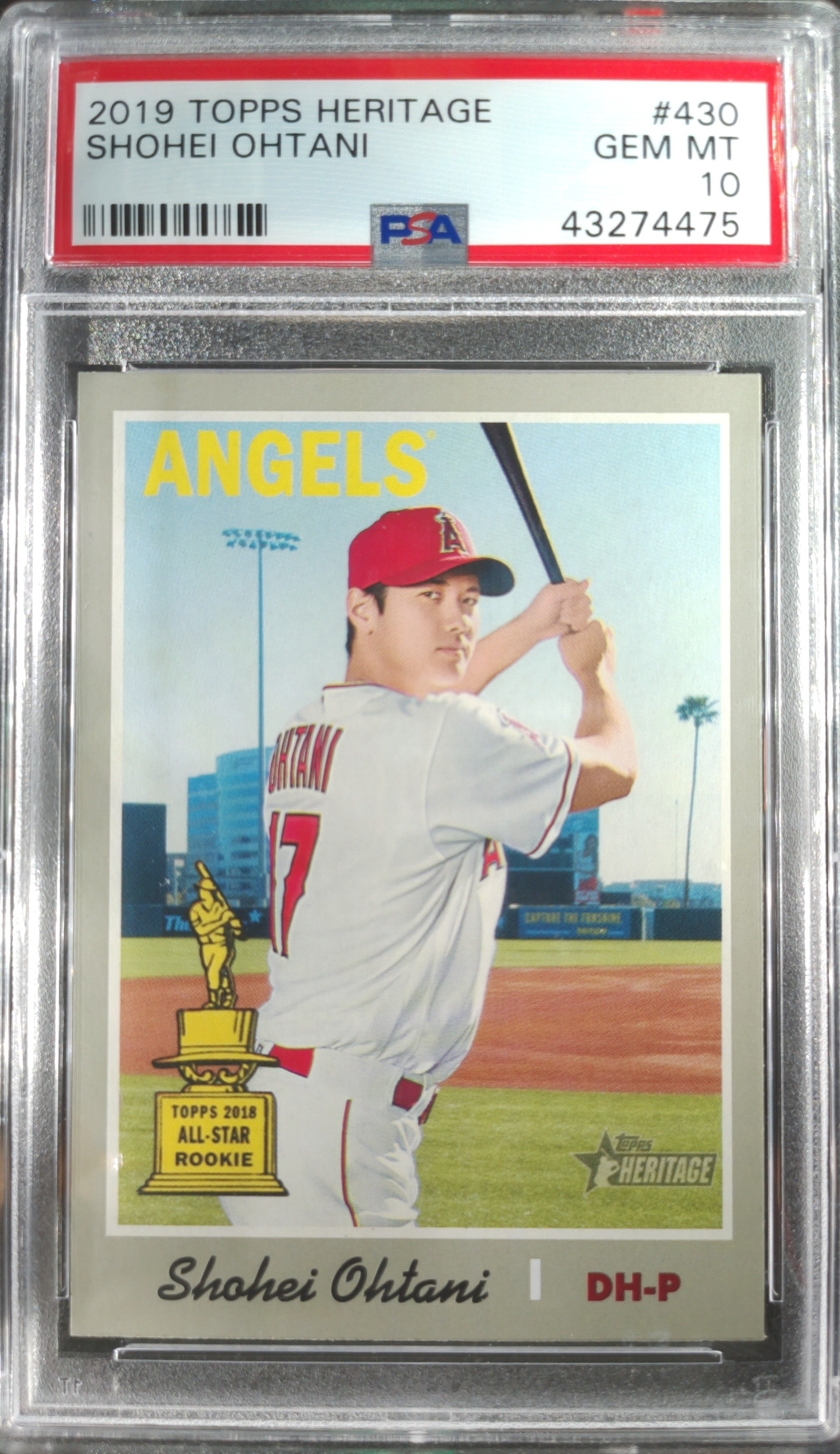 2019 Topps Shohei Ohtani PSA 10
