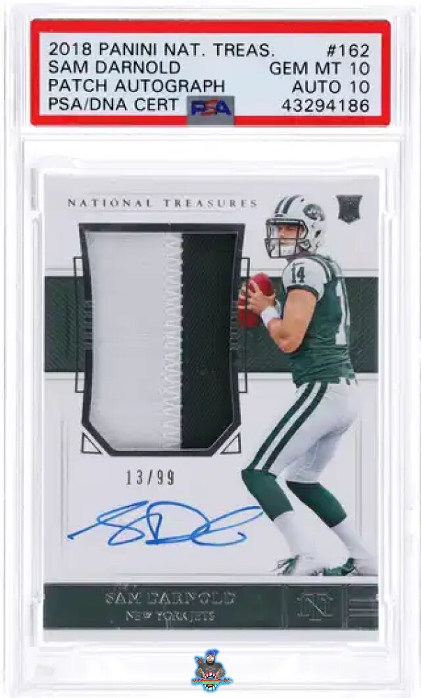 2018 National Treasures Rookie Patch Autograph Sam Darnold #162 /99
