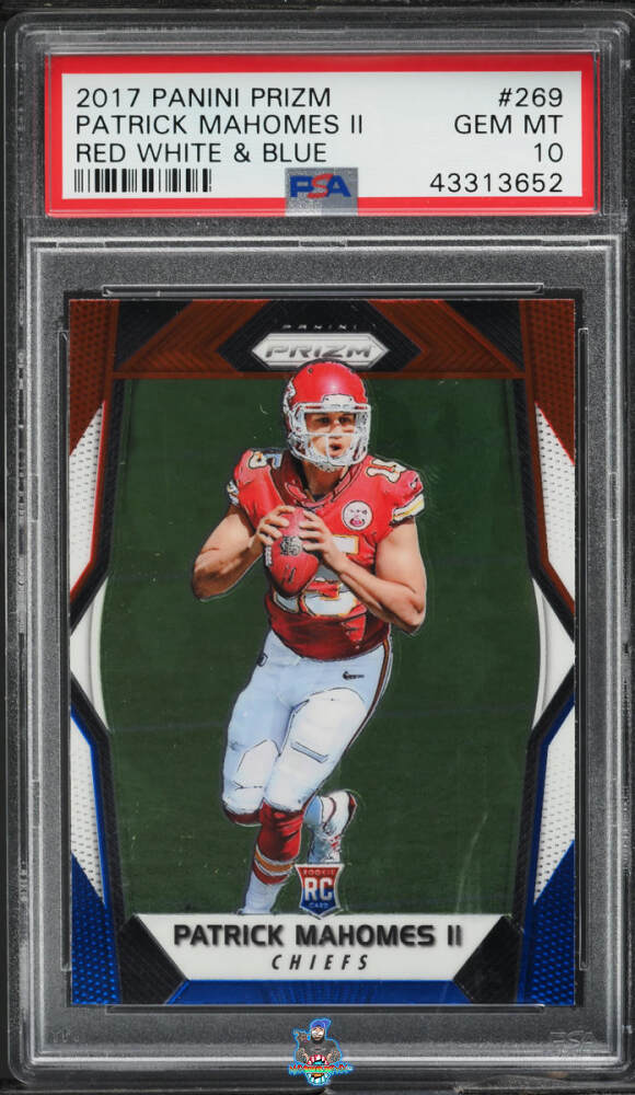 2017 Panini Prizm Red White and Blue Patrick Mahomes II #269