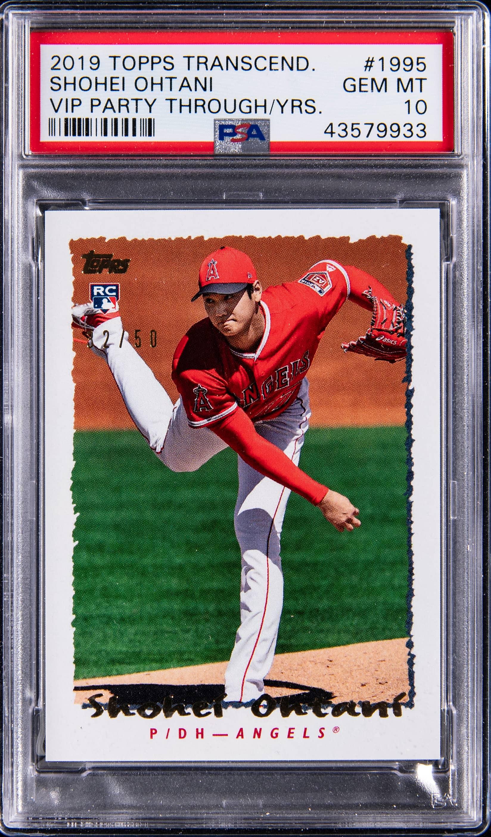 2019 Topps Transcendent Ohtani VIP Party Through the Years Shohei Ohtani #SO1995 /50