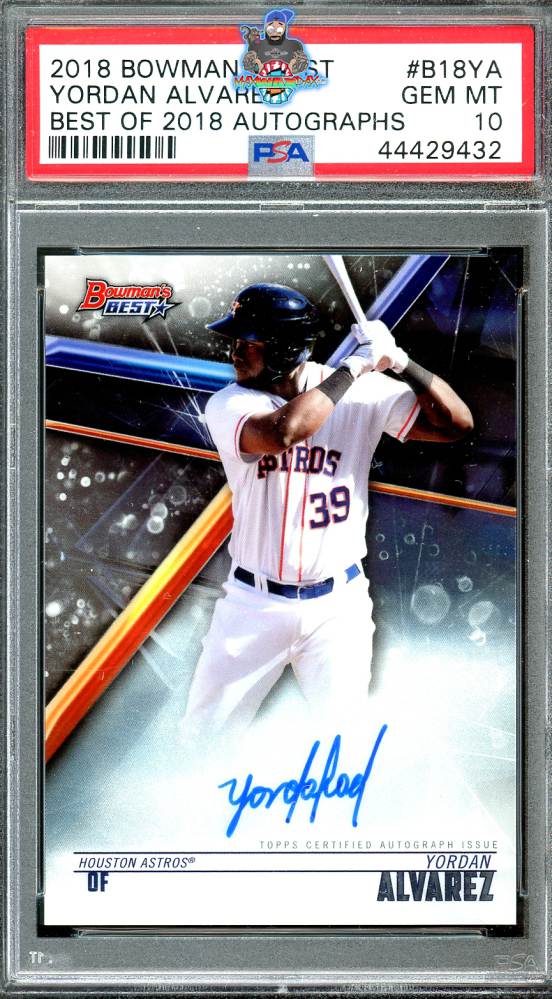 2018 Bowman's Best Best of '18 Autograph Yordan Alvarez #B18YA