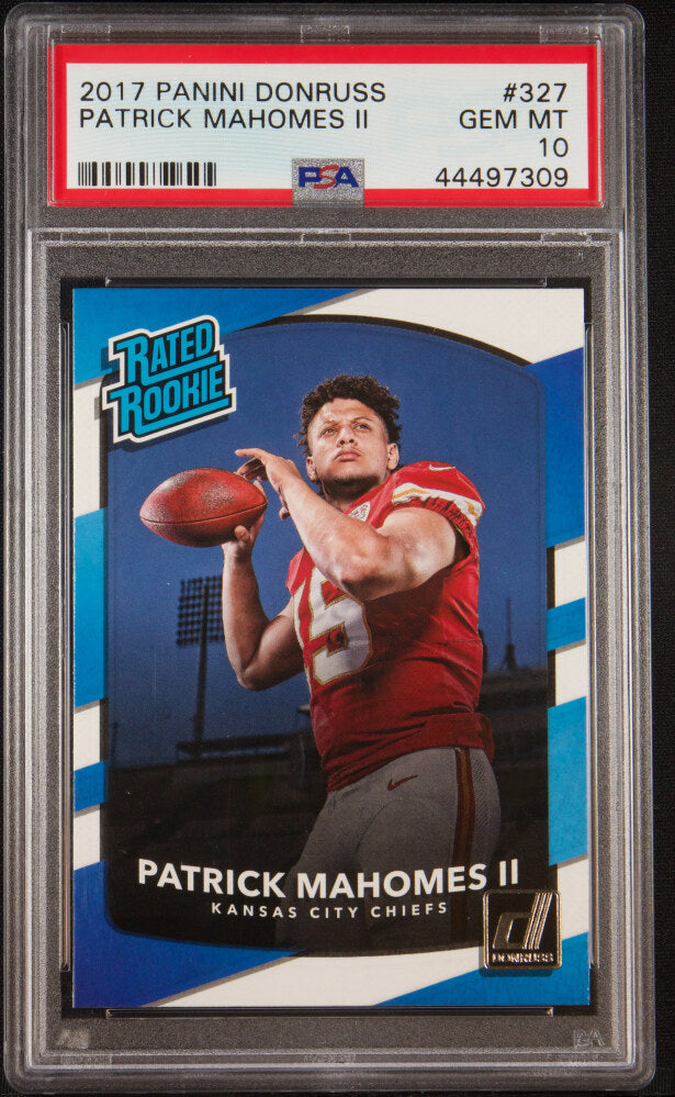 2017 Panini Donruss Rated Rookie Patrick Mahomes II #327