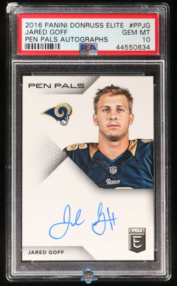 2016 Panini Elite Pen Pals Autograph Jared Goff #PPJG