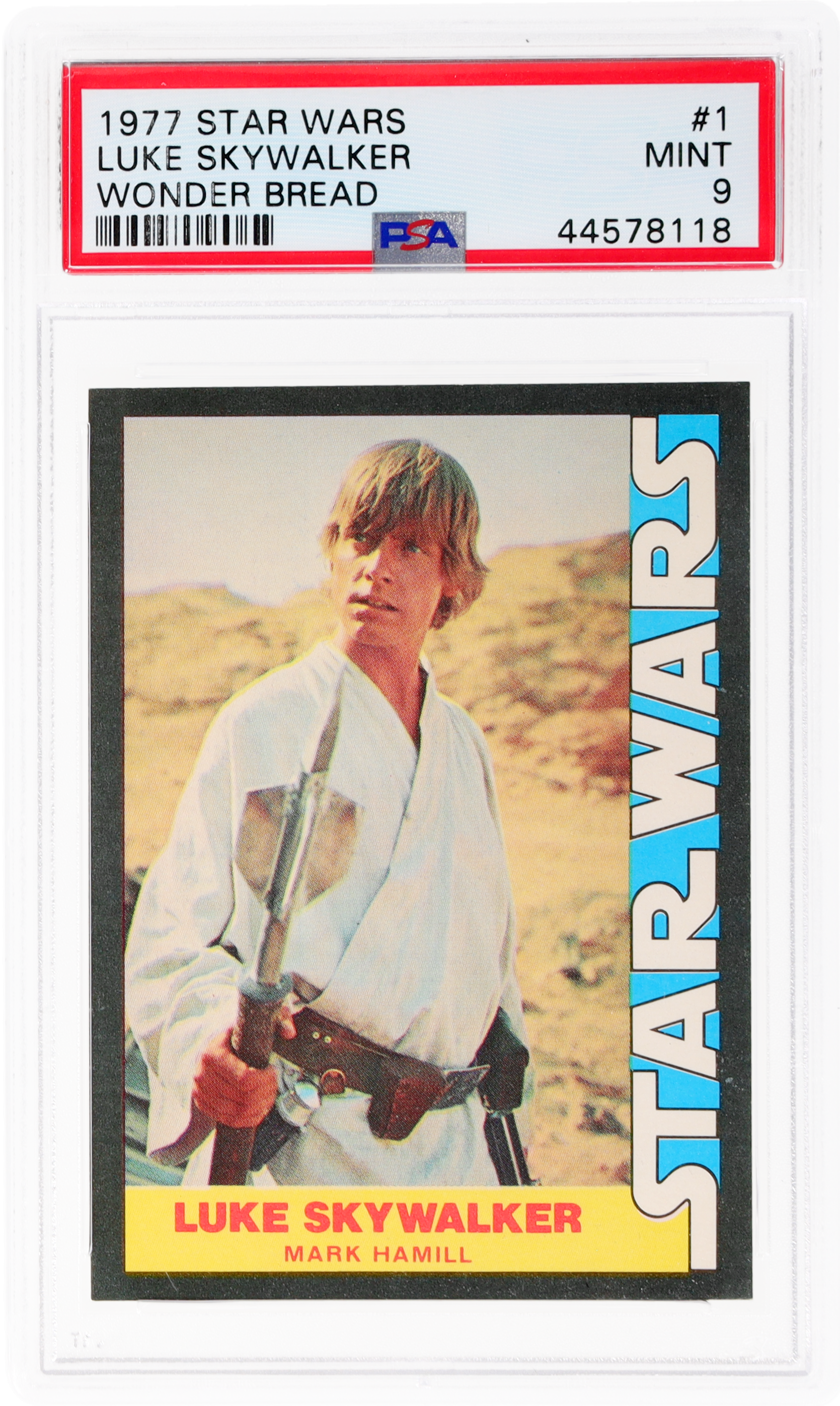 1977 Star Wars Wonder Bread Luke Skywalker #1