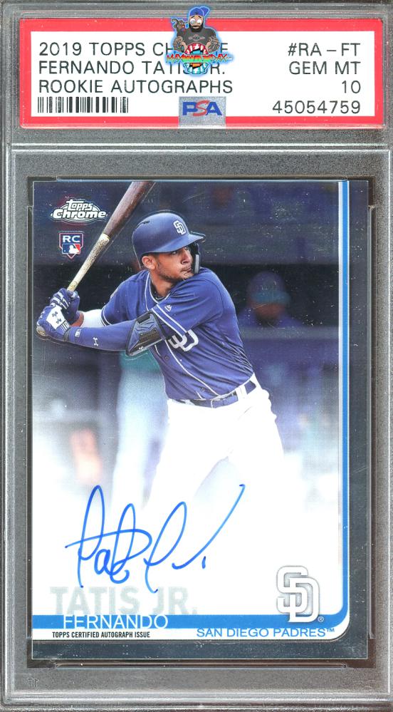 2019 Topps Chrome Rookie Autograph Fernando Tatis Jr. #RAFT