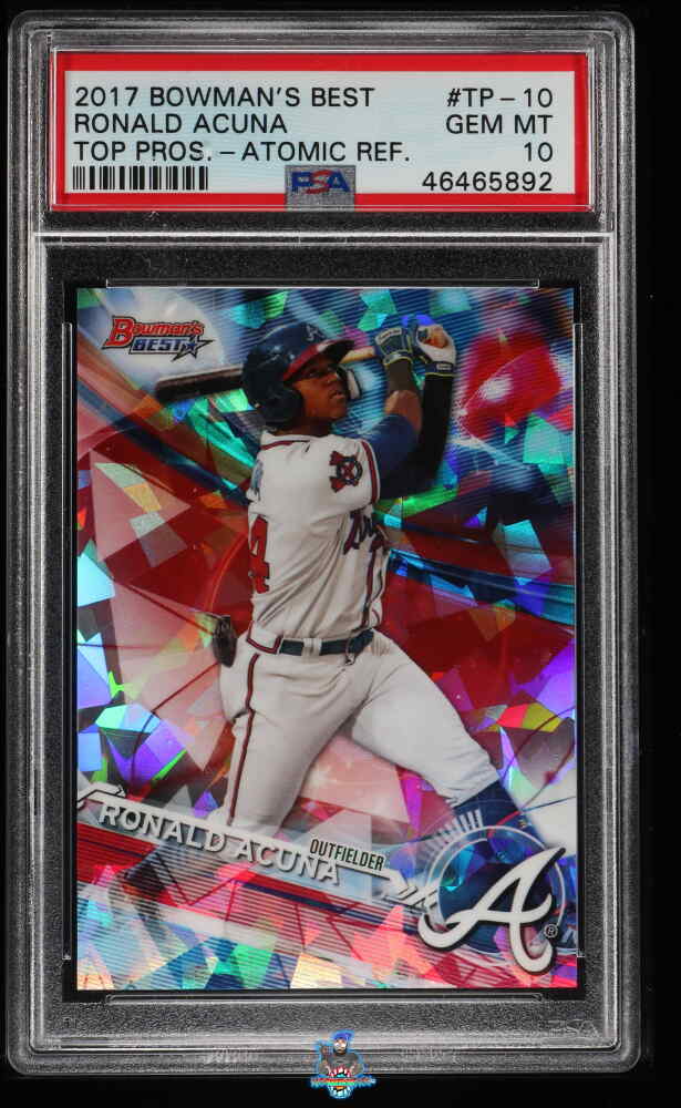 2017 Bowman's Best Top Prospect Atomic Refractor Ronald Acuna Jr. #TP10