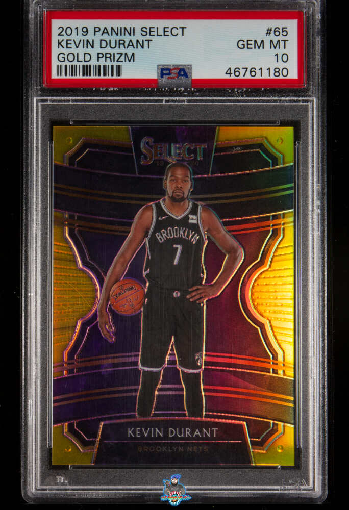 2019 Panini Select Courtside Gold Prizm Kevin Durant #65 /10
