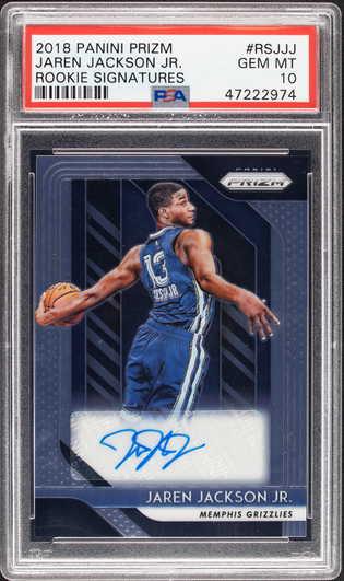 2018 Panini Prizm Jaren Jackson Jr. Rookie Signature