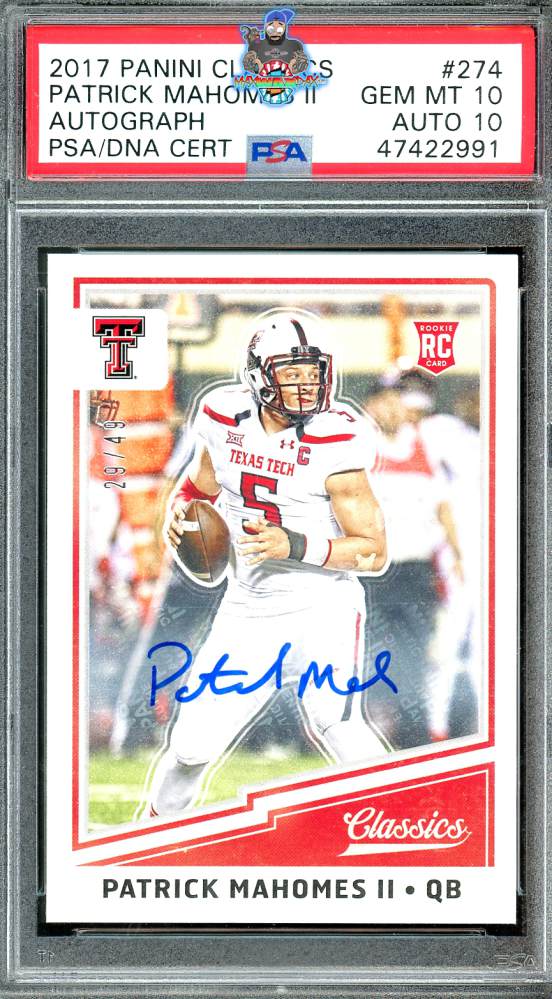 2017 Classics Significant Signature Patrick Mahomes II #274 /49
