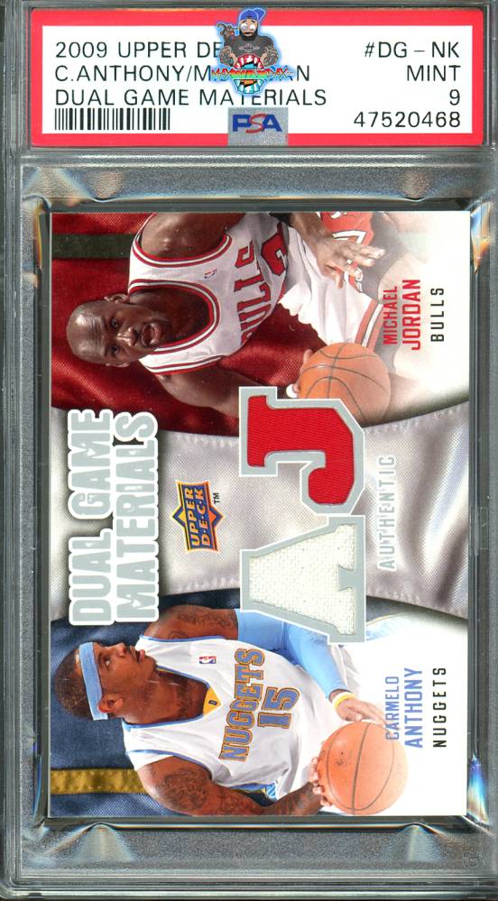 2009 Upper Deck Dual Game Materials Carmelo Anthony/Michael Jordan #DGNK