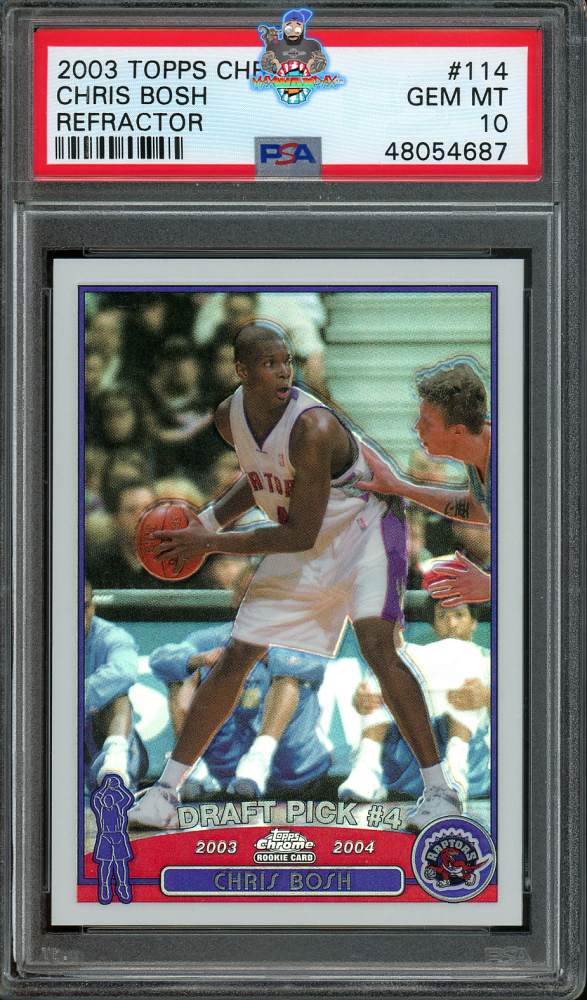 2003 Topps Chrome Refractor Chris Bosh #114