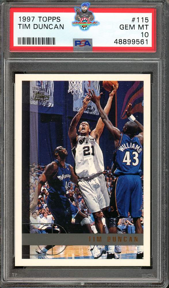 1997 Topps Tim Duncan #115