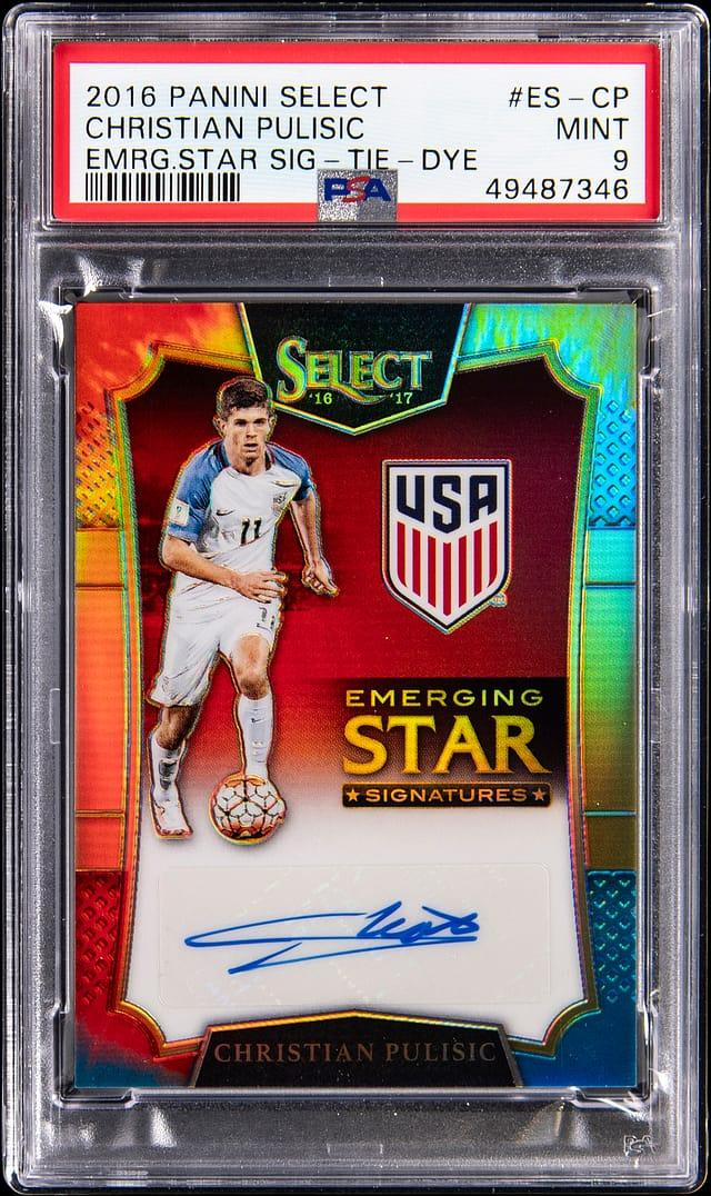 2016 Panini Select Emerging Star Signature Tie Dye Christian Pulisic #1 /30