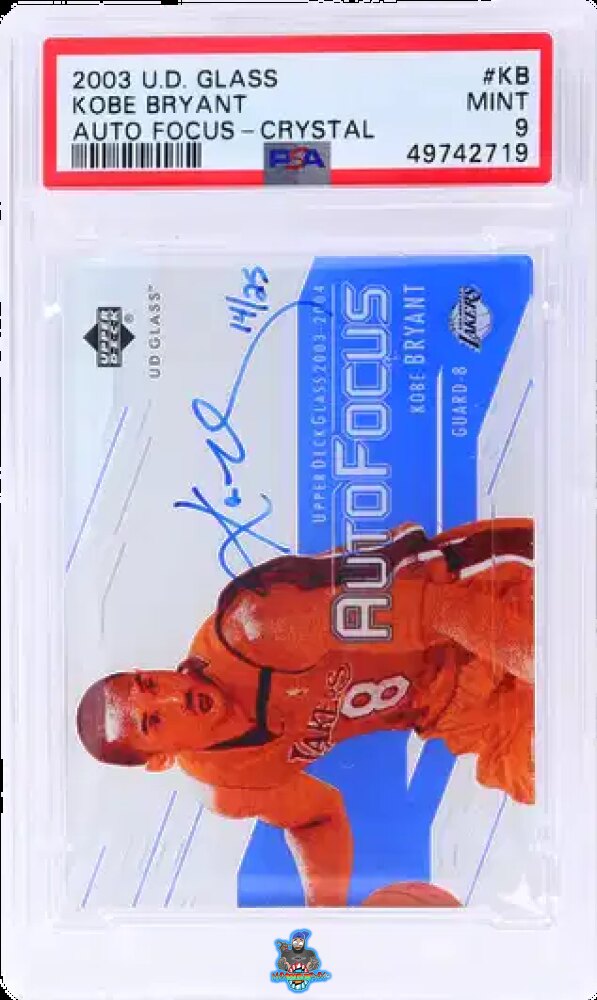 2003 Upper Deck Glass Autograph Auto Focus Crystal Kobe Bryant #KB /25