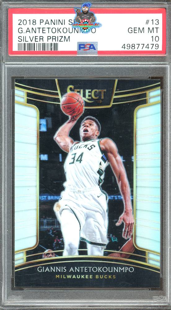 2018 Panini Select Prizms Silver Giannis Antetokounmpo #13