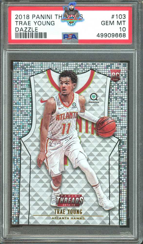 2018 Panini Threads Dazzle Trae Young #103