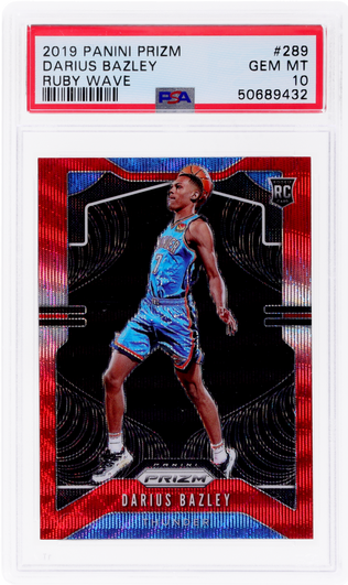 2019 Panini Prizm Ruby Wave Prizm Darius Bazley #289