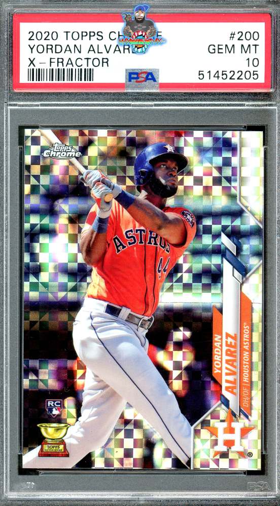 2020 Topps Chrome Xfractor Yordan Alvarez #200