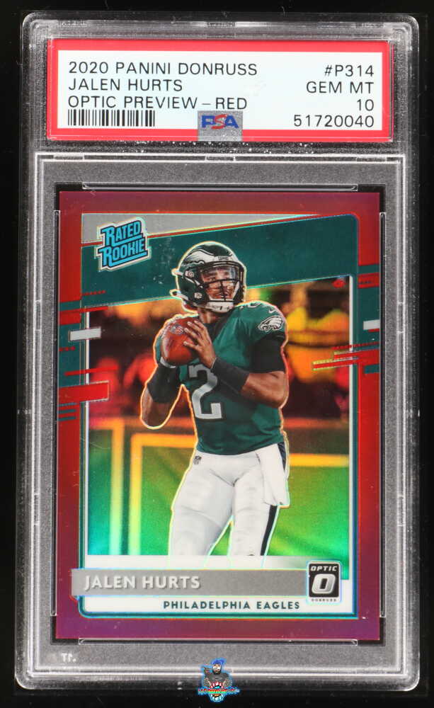 2020 Donruss Optic Preview Red Jalen Hurts #314 /99