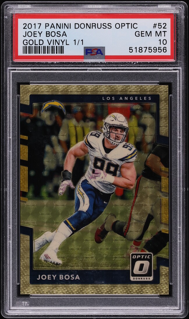 2017 Donruss Optic Gold Vinyl Joey Bosa #52 /1