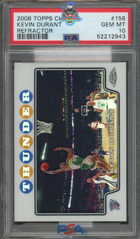 2008 Topps Chrome Refractor Kevin Durant #156