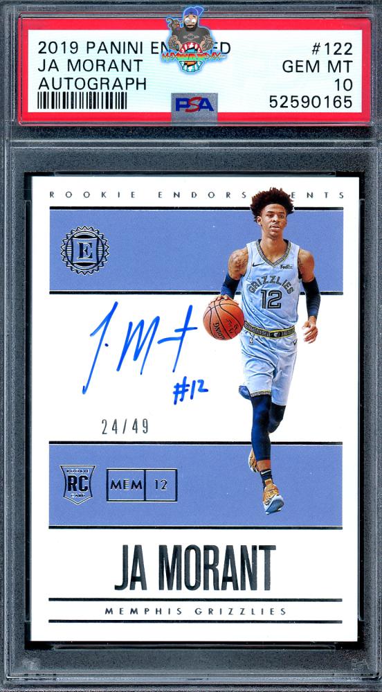 2019 Panini Encased Rookie Endorsements Autograph Ja Morant #122 /49