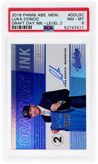 2018 Panini Absolute Memorabilia Draft Day Ink Level 2 Luka Doncic #DDLDC /25