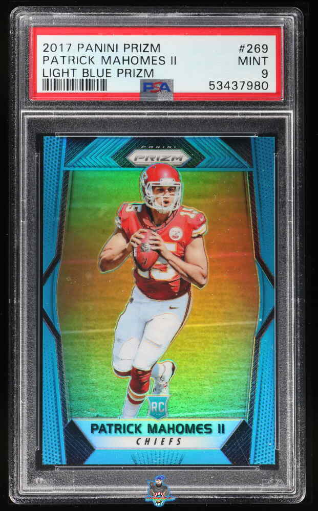 2017 Panini Prizm Light Blue Prizm Patrick Mahomes II #269 /199