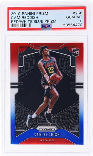2019 Panini Prizm Red White and Blue Prizm Cam Reddish #256