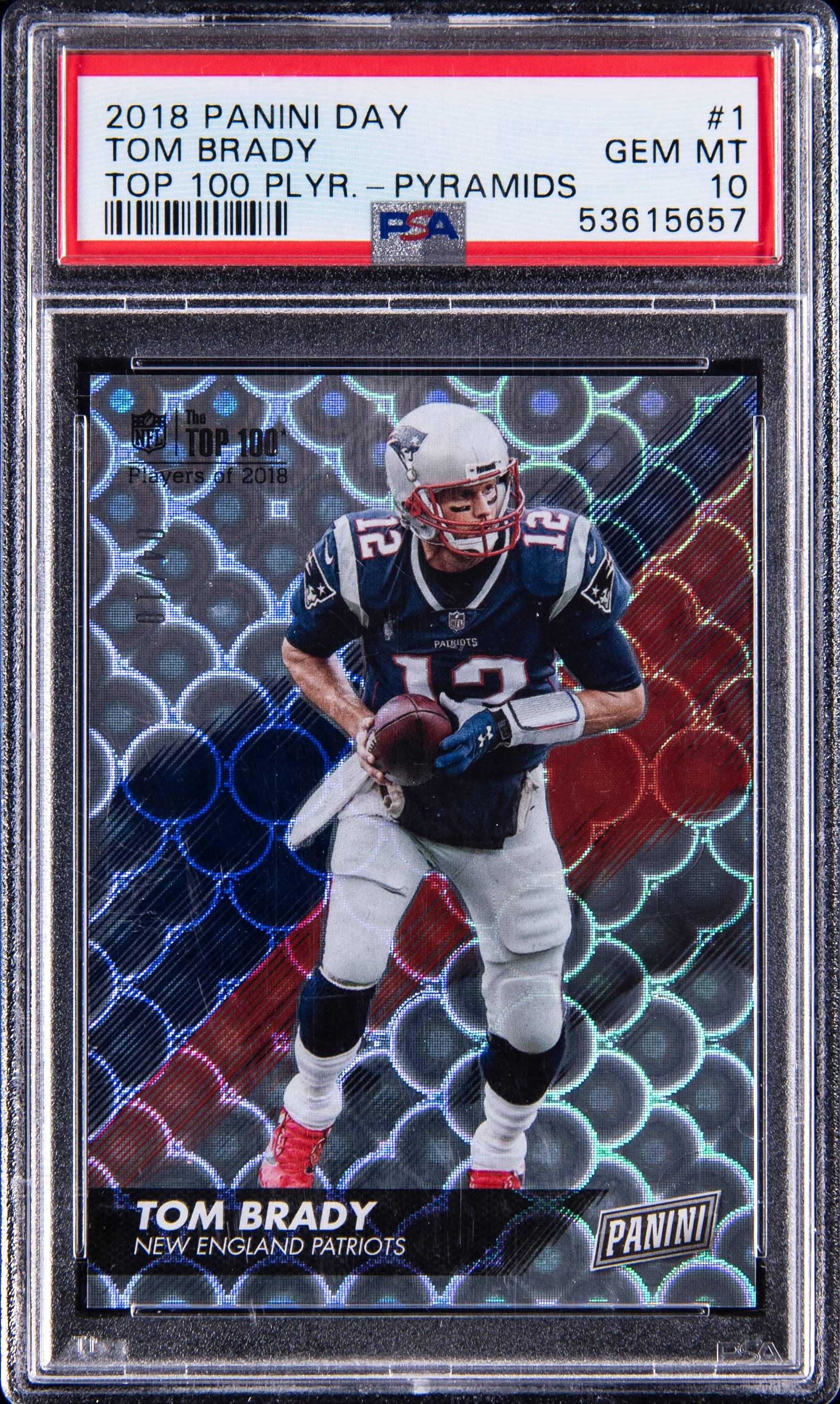 2018 Panini Day Top 100 Players Pyramids Tom Brady #1