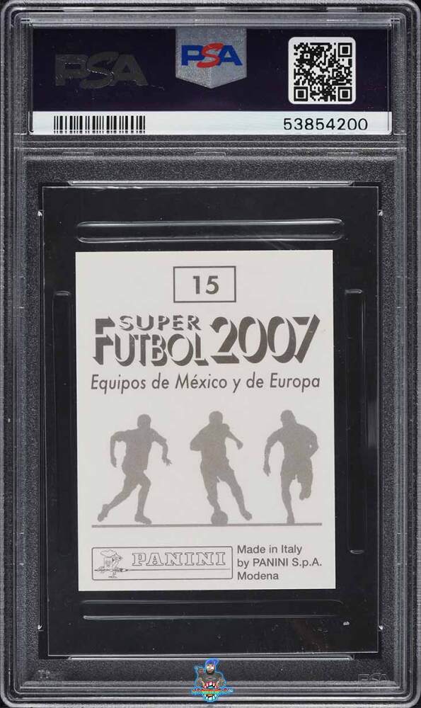 Back of 2007 Panini Super Futbol Mexico Stickers Lionel Messi #15
