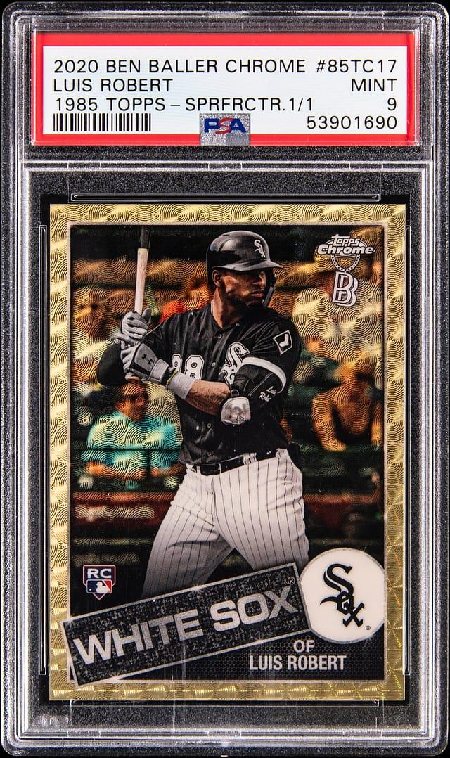 2020 Ben Baller Chrome 1985 Topps Superfractor Luis Robert #85TC17 /1
