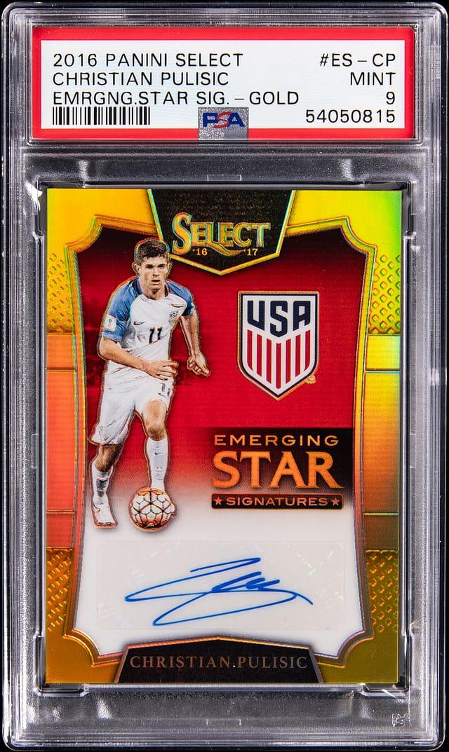 2016 Panini Select Emerging Star Signatures Gold Christian Pulisic #1 /10