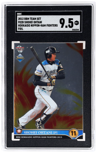 2013 Bbm Team Set Hokkaido Nippon-Ham Fighters Foil Shohei Ohtani #F02B