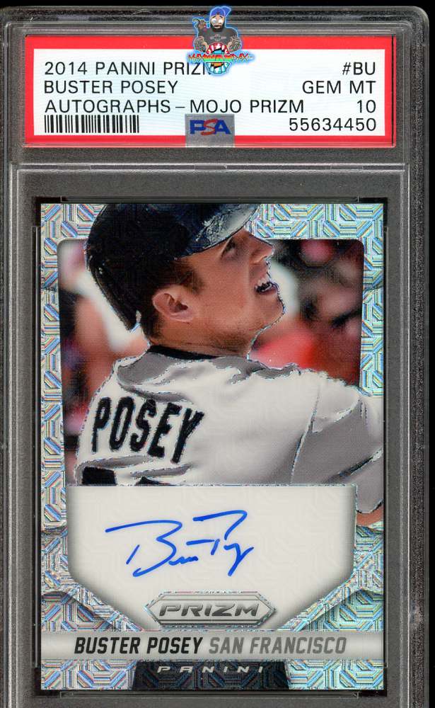 2014 Panini Prizm Autograph Mojo Prizm Buster Posey #BU /25