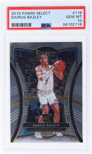2019 Panini Select Premier Level Darius Bazley #116