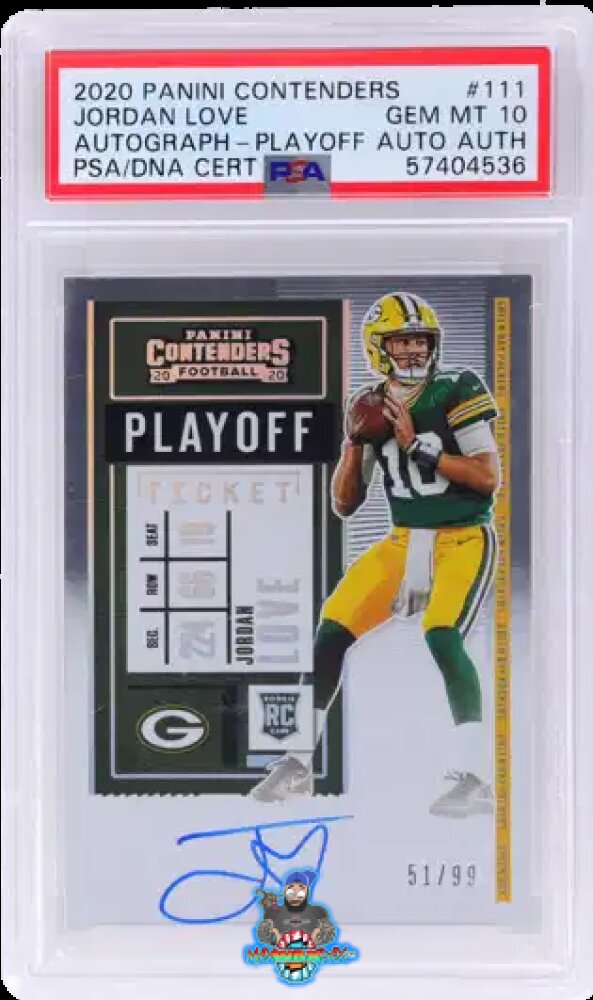 2020 Panini Contenders Playoff Ticket Autograph Jordan Love #111A /99