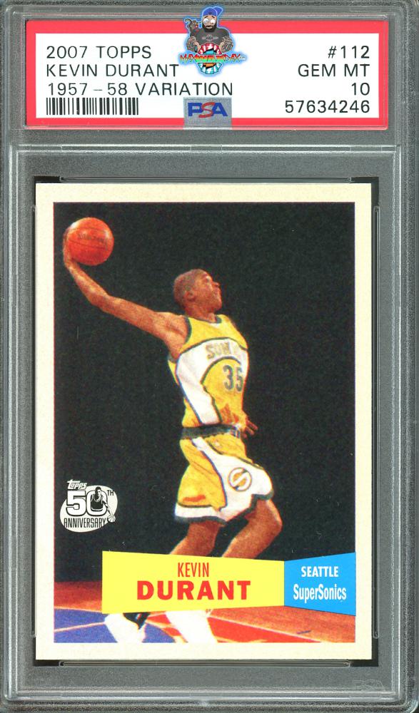 2007 Topps 1957-58 Variation Kevin Durant #112
