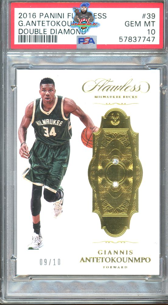 2016 Panini Flawless Double Diamond Giannis Antetokounmpo #39 /10