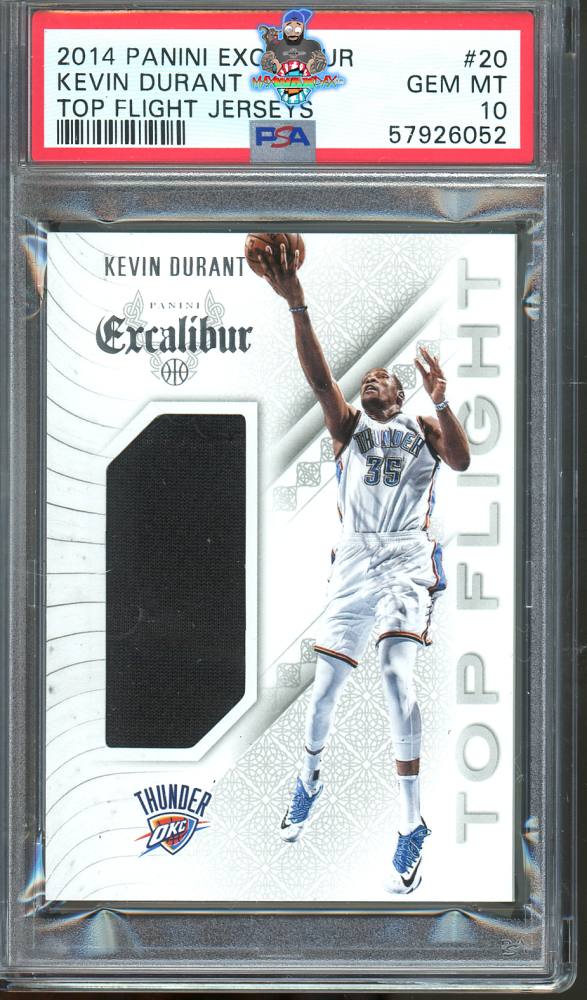 2014 Panini Excalibur Top Flight Jersey Kevin Durant #20