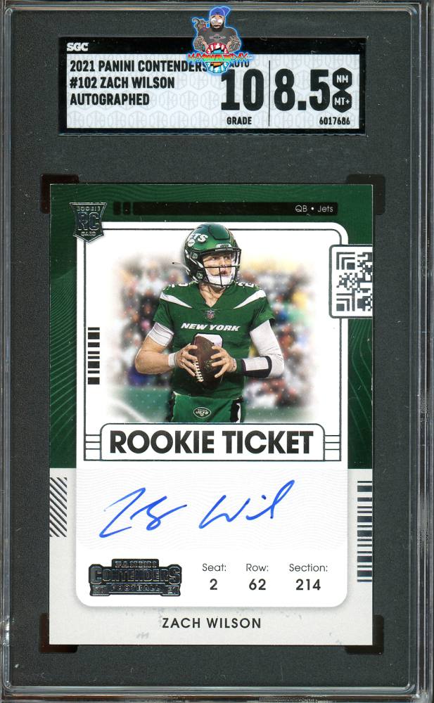 2021 Panini Contenders Auto. Zach Wilson #102
