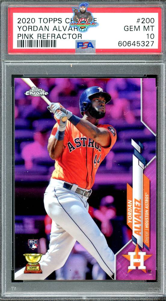 2020 Topps Chrome Pink Refractor Yordan Alvarez #200
