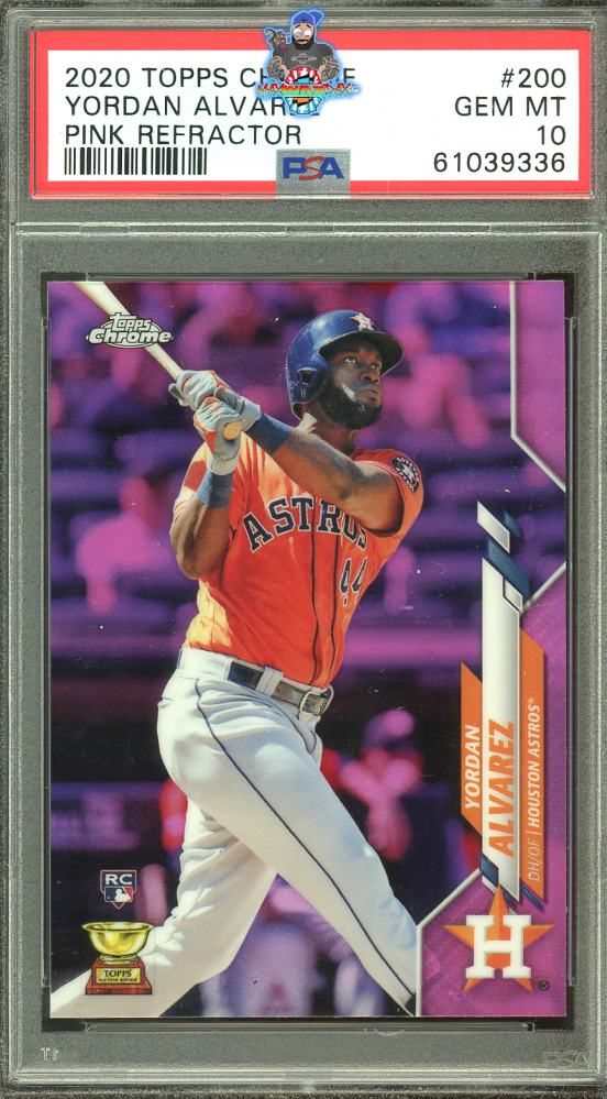 2020 Topps Chrome Pink Refractor Yordan Alvarez #200