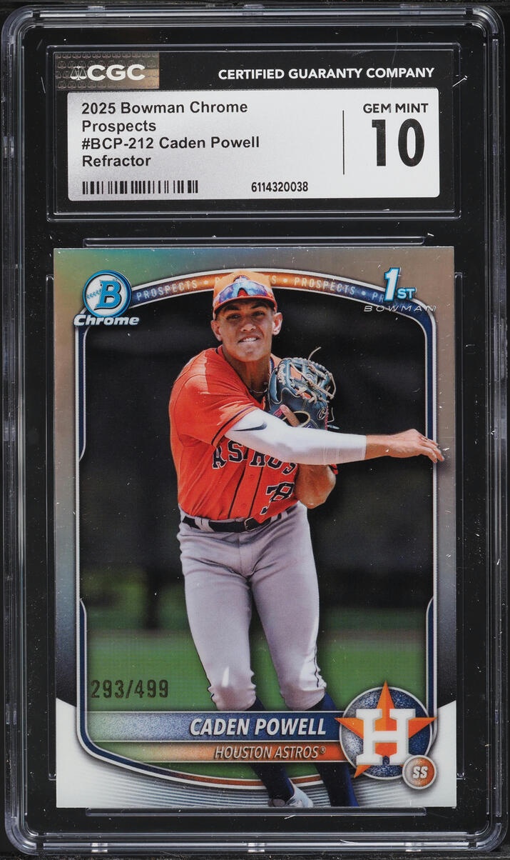 2025 Bowman Bowman Chrome Prospects Caden Powell Refractor