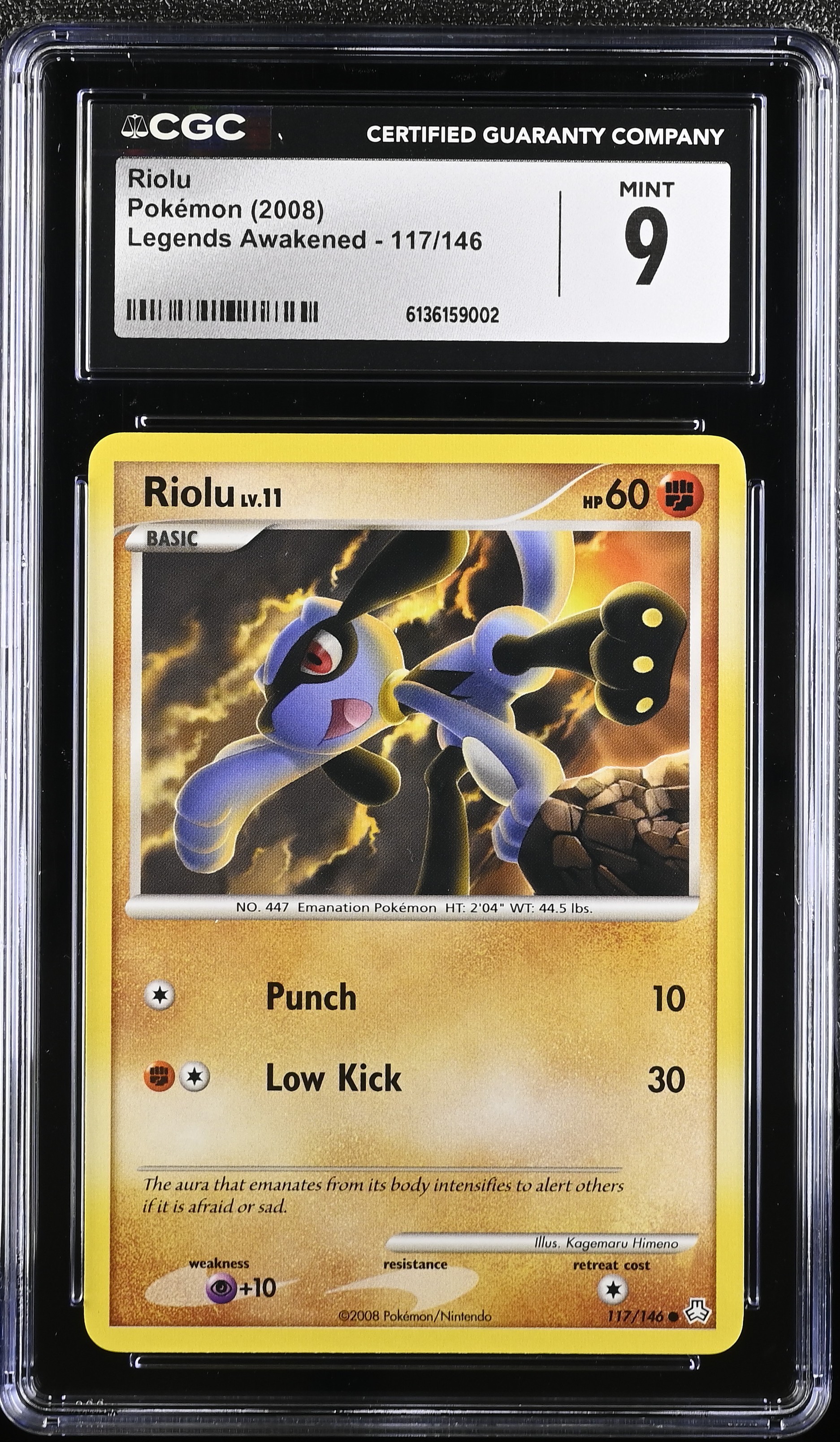 2008 Pokemon Legends Awakened Riolu English
