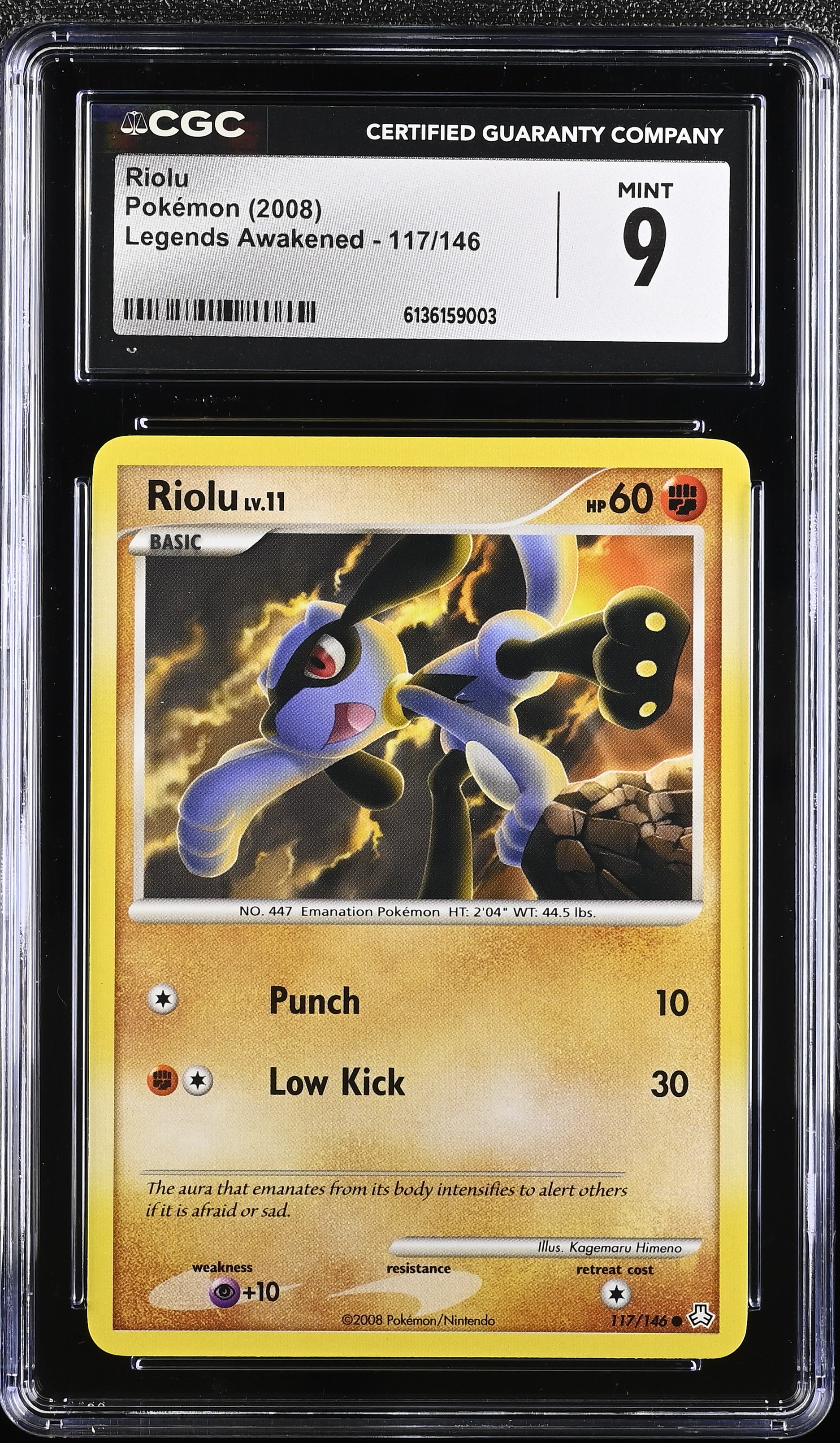 2008 Pokemon Legends Awakened Riolu English