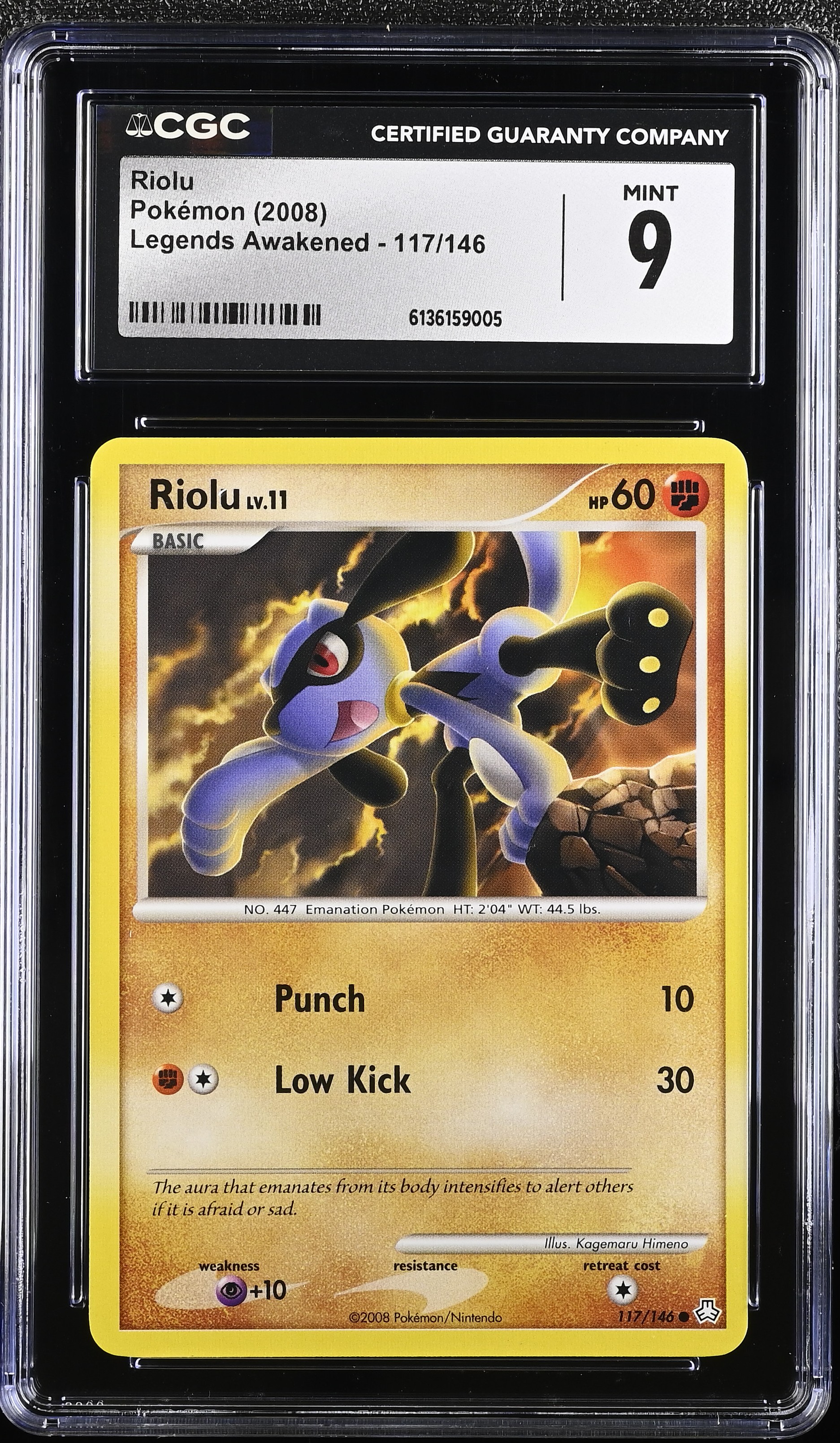 2008 Pokemon Legends Awakened Riolu English